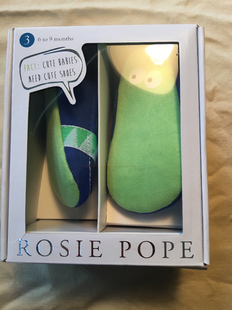 New Rosie Pope I See You  Crib Shoe Size 6-9 months. (32)d