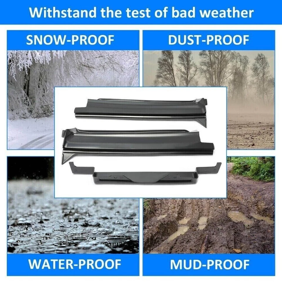 For 1977 1978 1979 Cadillac DeVille Fleetwood Brougham Rear Bumper Fillers 3PCS - Image 2 of 4