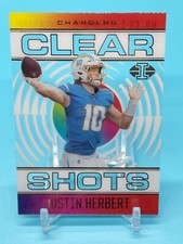 JUSTIN HERBERT 2021 Panini Illusions CLEAR SHOTS #CS-1 LOS ANGELES CHARGERS