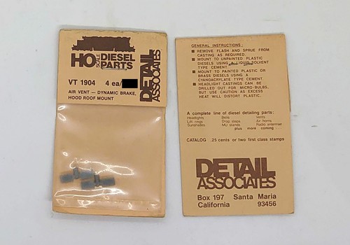 DETAIL ASSOCIATES American HO Scale Detailing Parts - Multi Listing - Picture 96 of 203