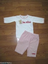 BOY GIRL BABY "MY FIRST VALENTINE" 2 PC OUTFIT SMALL 0-3 MONTHS NWOT