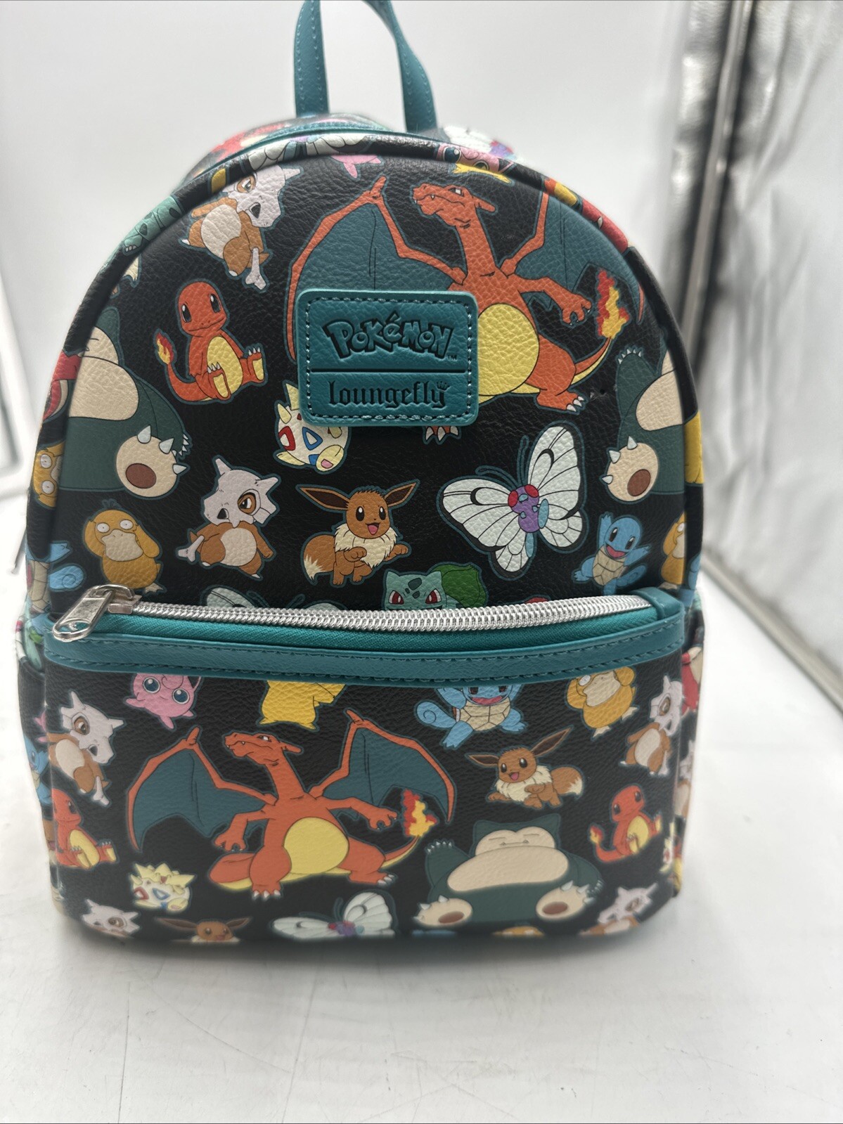 Loungefly Pokemon Backpack Starters Pikachu Black