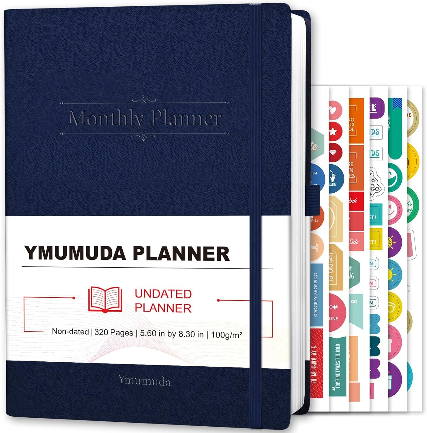 Daily Planner Undated, Weekly Monthly Planner Notebook with Hourly Schedule, Pro