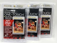 Ultra Pro One-Touch Magnetic Card Holder 35pt Point ROOKIE CARD - Lot of 3