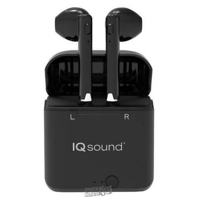 True-Portable True Wireless Earbuds with Charging Case IQ Sound