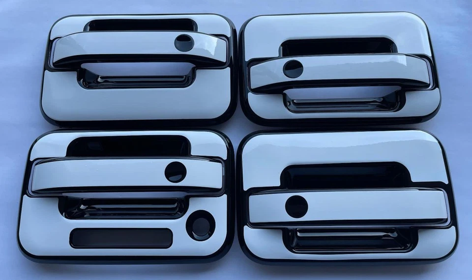 Cubiertas de manija de puerta negras o cromadas Ford F-150 2004-2014 tú eliges el color F150 Foto 2 de 4