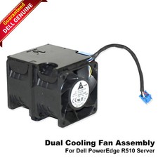 Lot x 2 New Dell PowerEdge R510 Server 12V Cooling Fan Assembly 304KC 90C8M