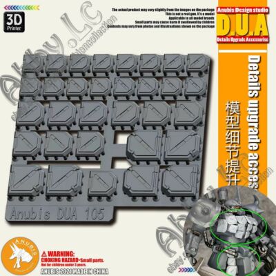 for HG RG 1/144 Model Anubis Explosion Proof Reactive Armor Details Part DUA-105
