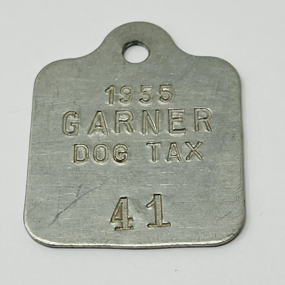 1954 1955 Garner Iowa Dog Tags Tax License Vintage City IA eBay