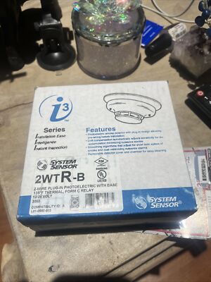 System Sensor 2WTR-B Fire Alarm Smoke Detector with base