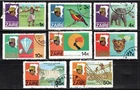 Zaire Stamp Scott #902-909, President Mobutu etc, Set of 8, CTO, SCV$2.75