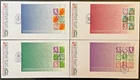GB Regional Definitive 2008 Buckingham Prestige Booklet First Day Cover Set of 4