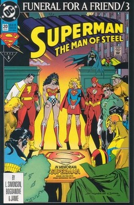 Superman The Man of Steel (1991) #  20 (7.0-FVF) Funeral for a Friend 1993
