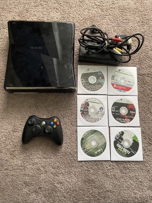 Xbox 360 Slim 250GB Console 6 Game Bundle - Free Shipping