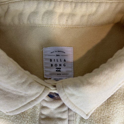 Billabong Anytime Shacket Oversized Button Up Jacket Yellow Womens L Chamois - Picture 6 of 8
