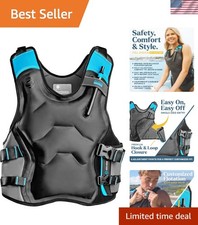 Black Inflatable Snorkel Vest - Comfortable Fit, Ideal for Water Sports