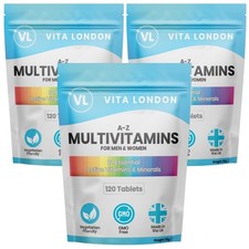 Multivitamins & Minerals Tablets - A-Z For Men & Women - 22 Multi-Vitamins