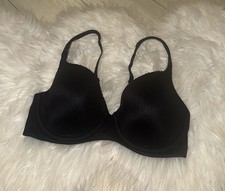Victorias Secret Body By Victoria Lined Demi Bra Underwire Womens 32DD Black