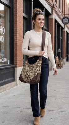 Cheetah   leopard Collection hobo bag