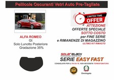 PELLICOLE OSCURANTI VETRI AUTO ALFA  Gt SOLO LUNOTTO 35% E F OFFERTA