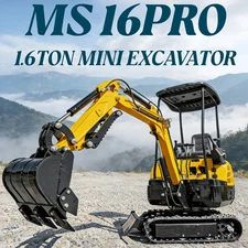 1.6Ton Mini Excavator 2Ton Digger with Hydraulic Pilot 13.5hp B&S Gas Engine