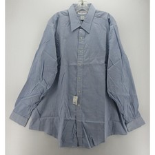 VTG Brooks Brothers Shirt Men 18 Blue Makers Oxford Button Up Dress Shirt USA