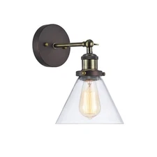 Chloe CH57053RB07-WS1 7 in. Lighting Ironclad Industrial-Style 1 Light Rubbed...
