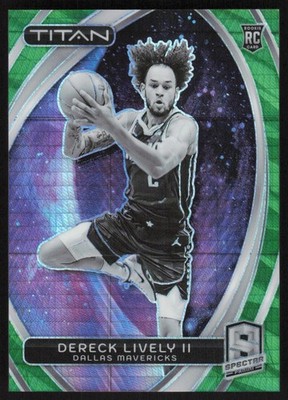 2023-24 PANINI SPECTRA TITAN INTERNATIONAL GREEN DERECK LIVELY II RC 37/75