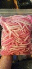 Soft plastic worm fishing lures - wacky style/ great for bass - US SELLER