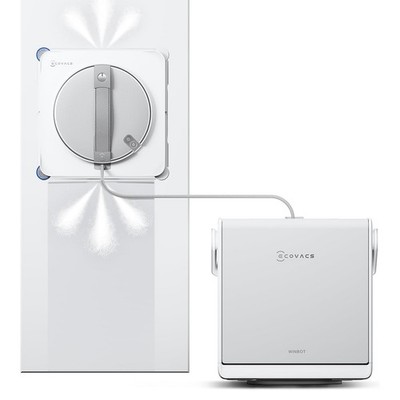 ECOVACS WINBOT W2S OMNI Fensterputzroboter mit All-in-One-Station TruEdge Weiß