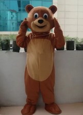 Teddy Bear Mascot Costume Halloween Cosplay Party Fancy Dress Adults Parade Suit