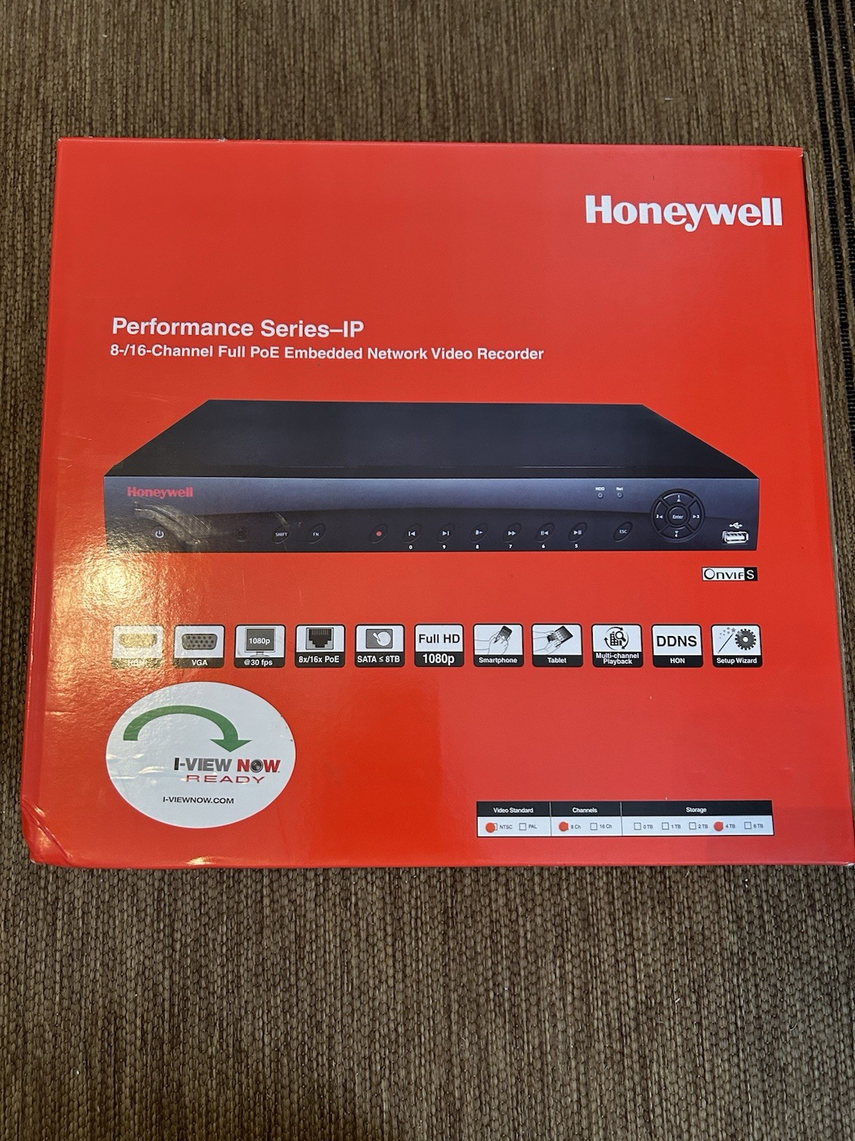 Honeywell Performance Series-IP 8/16-Channel Full PoE Networ