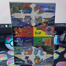 Sealed Pokemon 1997 Japanese Banpresto Vintage Jumbo Sticker - US SELLER