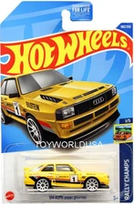2022 Hot Wheels #180 Rally Champs '84 Audi Sport Quattro yellow