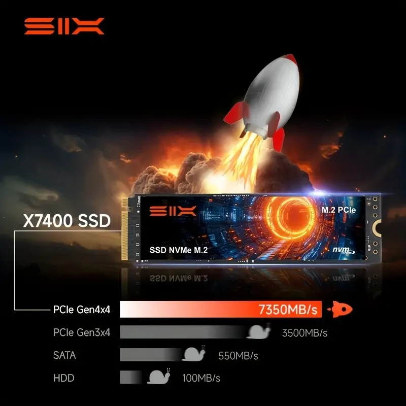 新品未開封】SIX X7400 SSD 2TB Read: 7350 MB/s SIX X7400 2TB M.2