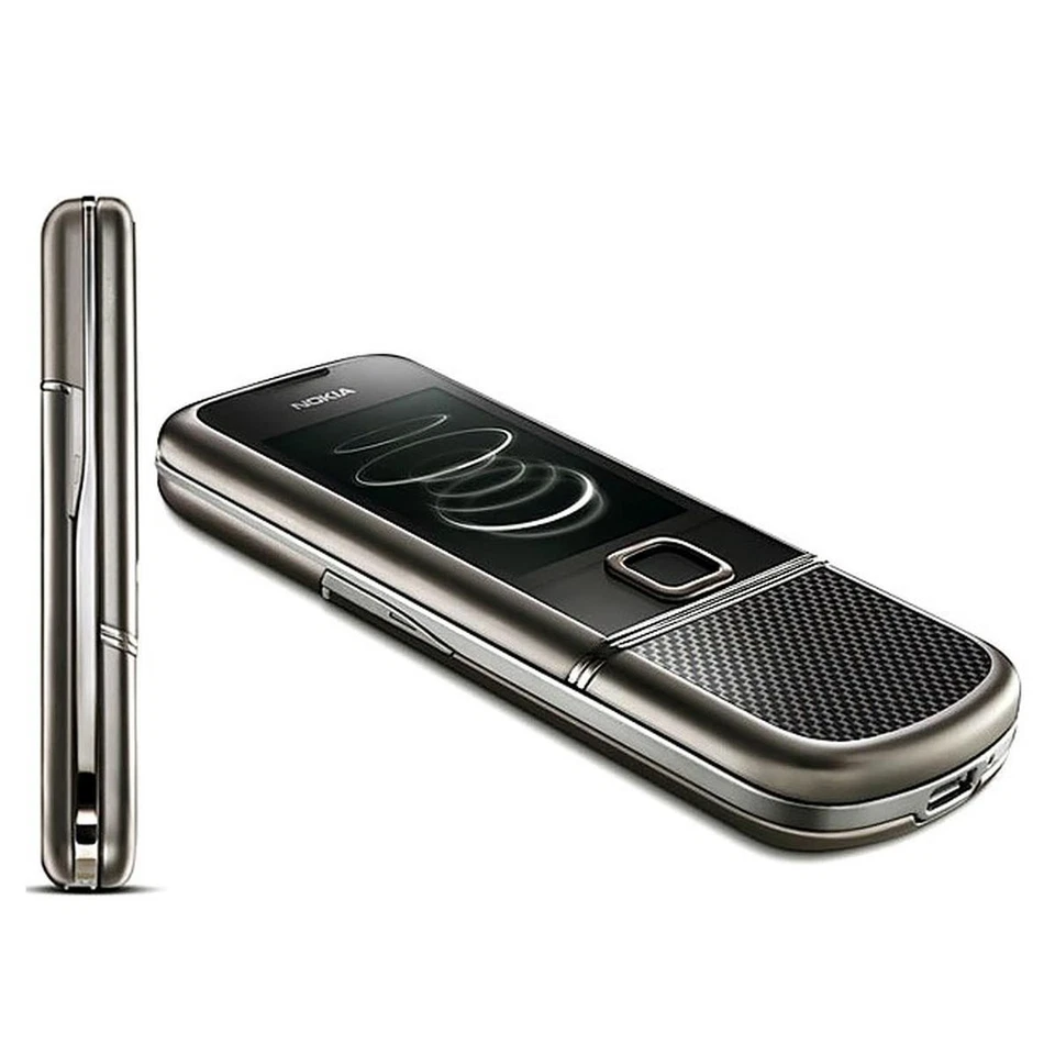 Nokia 8800 Carbon Arte Negro Titanio Umts Oled Teléfono de Lujo Foto 3 de 4