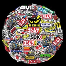120pcs Mixed Stickers Motocross Motorcycle Car Atv Racing Bike Helmet Decals Lot
