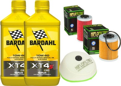 INSPEKTIONSSET KTM EXC 525 4T 2003 2007 BARDAL XT4-S 10W60 + ÖLFILTER LUFT
