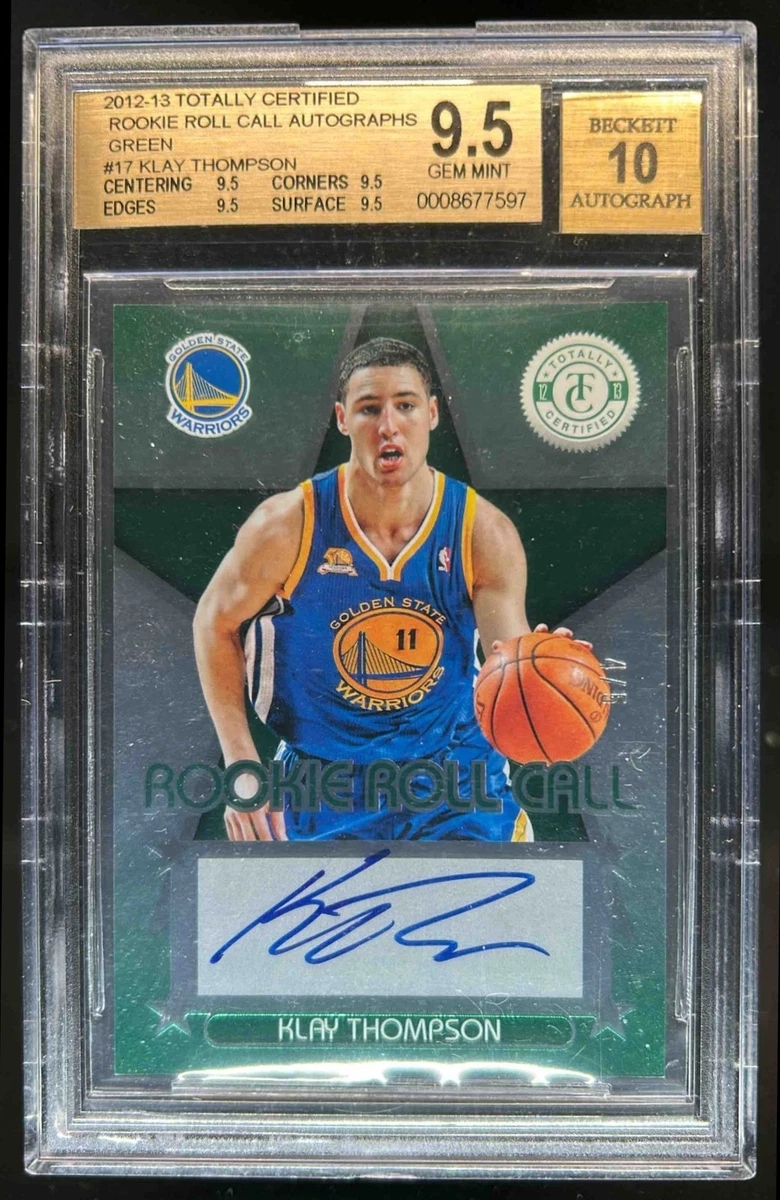 Klay Thompson Basketball Grade 10 Rookie Sports Trading Cards