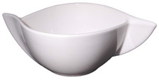 Villeroy Boch White New Wave Caffe Multisided Flat Cream Soup Bowl