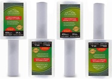 4-Pack Industrial Mini Clear Stretch Wrap Film 80 Gauge 5.1 1000ft for Pallet