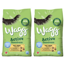 24kg WORKING DOG FOOD - Wagg Active Goodness Adult Chicken & Veg 12kg x 2 Packs 1.62 per kilo