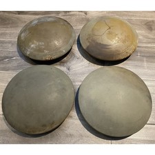 Vintage Set Of 4 Baby Moon Plastic Original Hubcaps - Wpatina - Measure In Desc