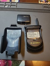 Vintage Motorola StarTAC Flip Cell Phone Black For Sprint Carriers