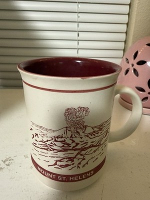 Mount St. Helens Washington Souvenir Coffee Mug ''Did You Know?'' Eruption Facts