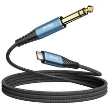 USB to 1/4 inch Audio Cable, USB to 1/4 TRS Audio Adapter Auxiliary Jack Ster...