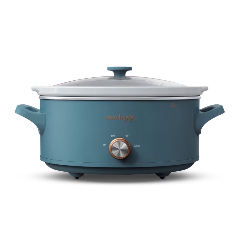 Crock-Pot 7 Quart Manual Slow Cooker with 3Heat Settings,Large Slow Cooker,Denim