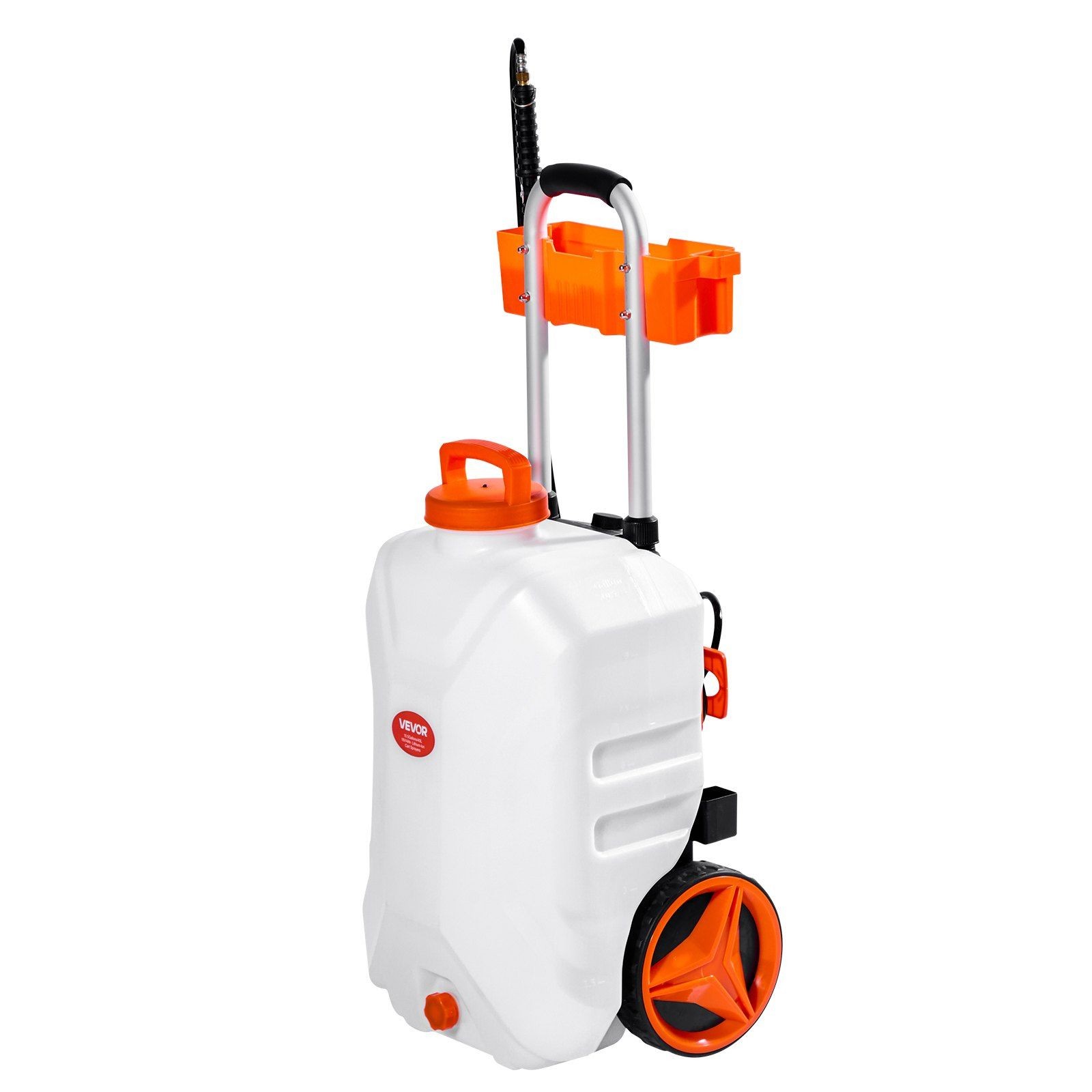 10Gal 0-80PSI Battery-Powered Wheeled Sprayer Electric Weed Killer