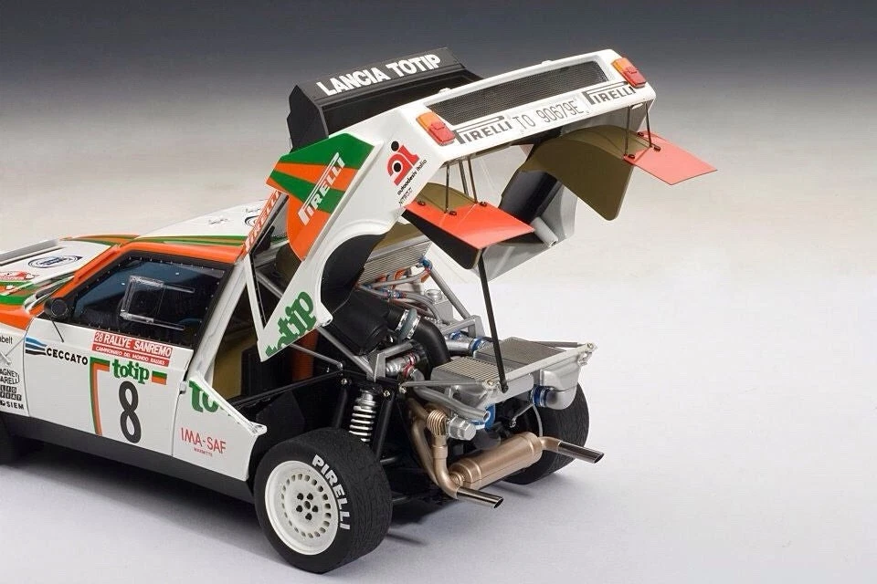 1:18 Autoart LANCIA DELTA S4 RALLY SANREMO 1986 N.8 G.CERRI/D.CERRATO 88618 - Immagine 3 di 4