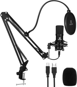 NAHWONG USB Microphone for PC, Professional 192KHz/24Bit Condenser Recording Mic
